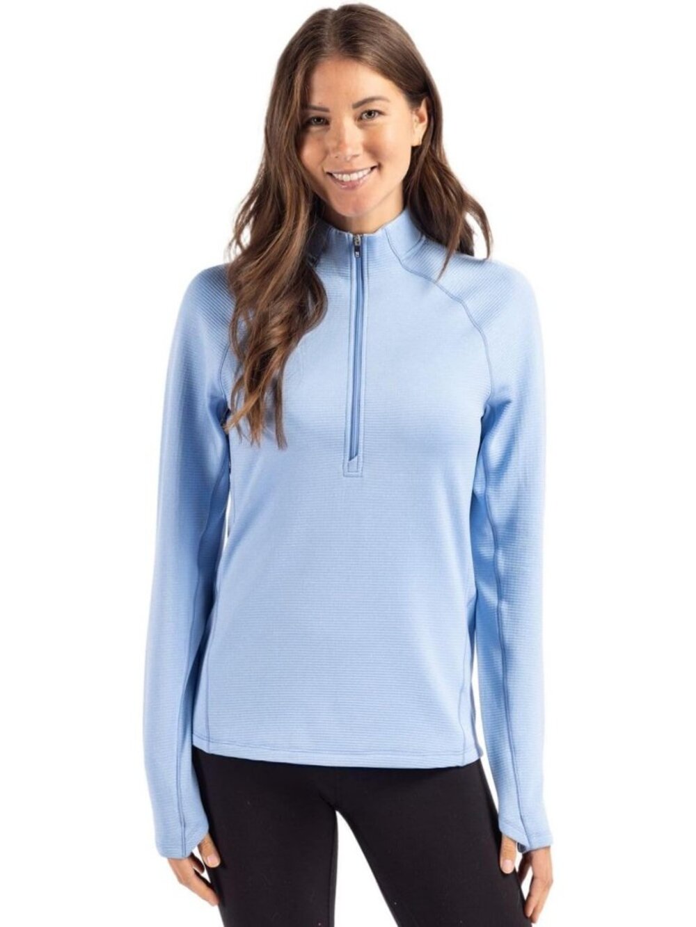 Eco-Friendly Women's Half Zip Pullover | Recycled Fleece, Cozy & Stylish